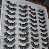 20 pairs 100% super HANDMADE Heavy Lashes For Bridals